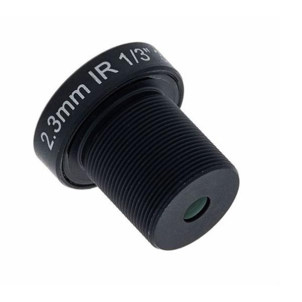 2.3mm 3.5mp F2.2 1/3 inch m12 wide angle cctv board IR lens