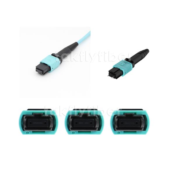 12/24 Cores Fiber Optic MTP MPO Cable SM G657A1 OM3 OM4 OM5 3.0mm
