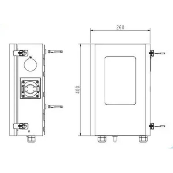 Credit Card Support Electric Car Charger 7KW Black Ac Fast Charger