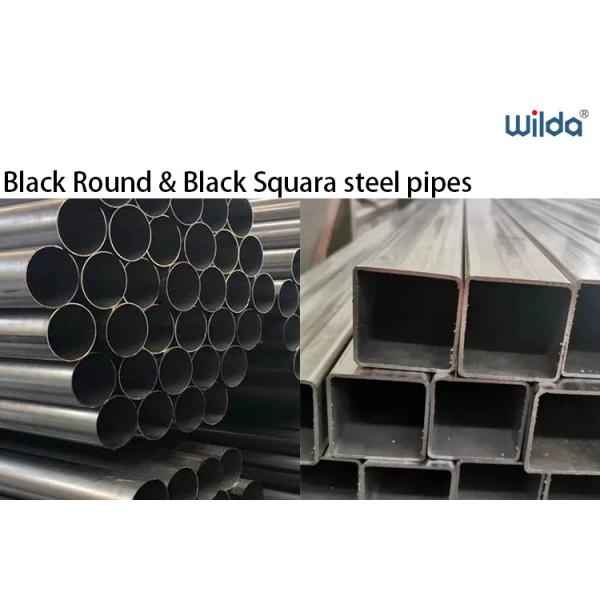 A53 Welded Carbon Steel Tube Black Painted ASTM CS ERW Pipe