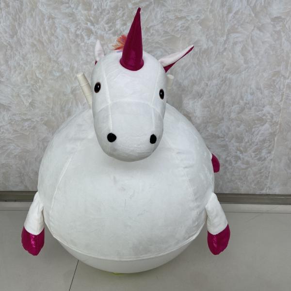 OEM ODM Accepted Inflatable Buddy Ball Seahorse Diameter 12'' Plush Unicorn Balls