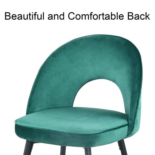 High Back Fabric Color Nordic Dining Modern Fabric Chair With Metal Leg