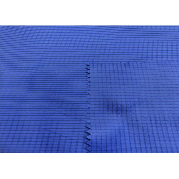 100% Polyester Anti Static Lining Fabric Lattice Pattern With High Color Fastness