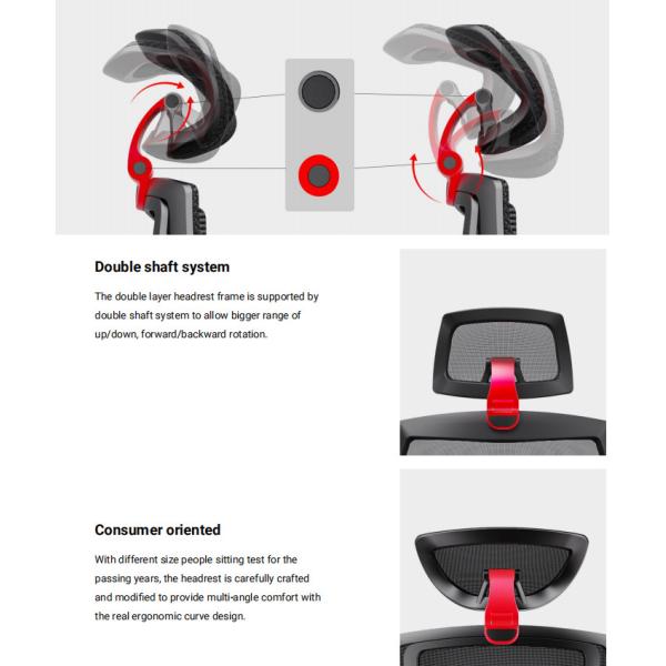 Yellow Office Ergonomic Mesh Chair PP GF Mechanism