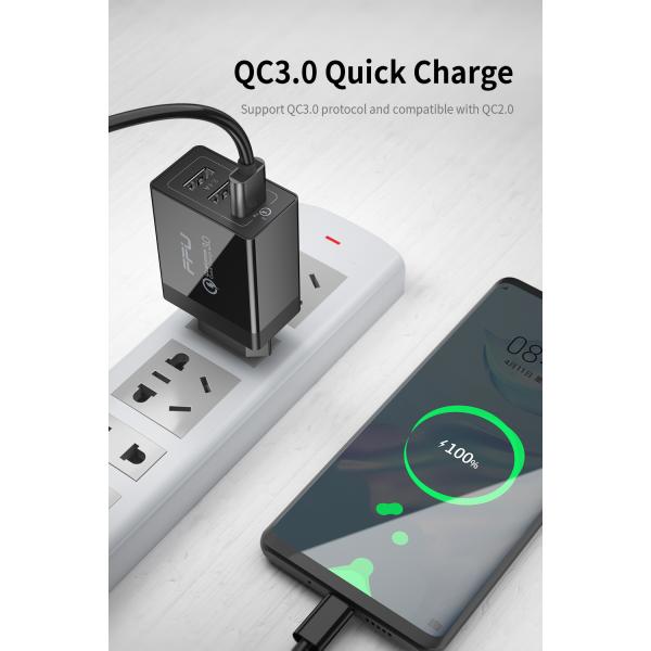 Essager Fangbo 30W Quick Charge 3.0 Type C USB C Phone Charger for iP Samsung Xiaomi