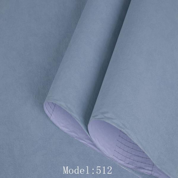 Smoke Proof Pink Fabric Wall Paper For Girls Peel Off Stick Textured Fabric Wallpaper