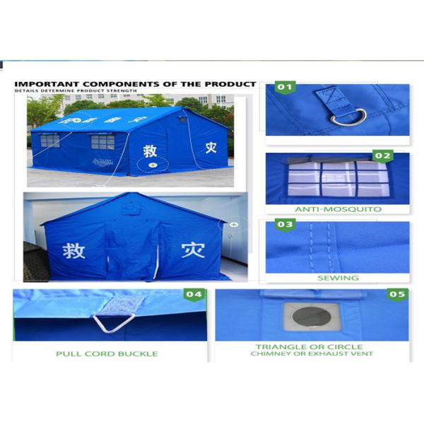 PVC Cover Emergency Survival Tent , Fireproof Lightweight Emergency Shelter