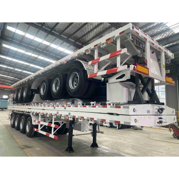 40 Ft-60 ft Container Transportation Semi-trailer Articulated 40 Feet Flatbed Truck Trailer Made in China