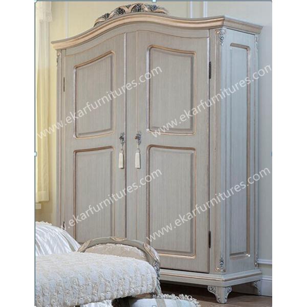 Bedroom Furniture Antique Wood Clothes Wardrobe Cabinet FCD-103