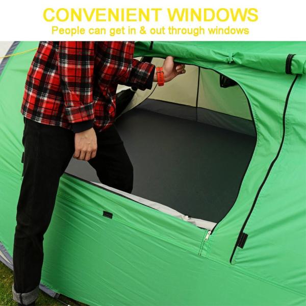 Large Skylight 360×210cm Pop Up Camping Tent For Beach