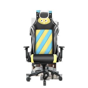 China Child Ergonomic Racing Computer Chair Black Cream Butterfly Adjustable Seat on sale