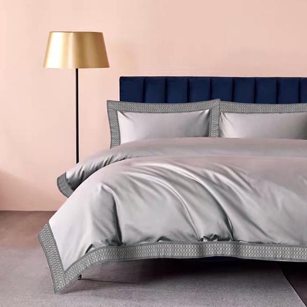 60 Fabric Count Duvet Set 2023 Summer Bedding Luxury Bed Set 100% Cotton for Hotel Home