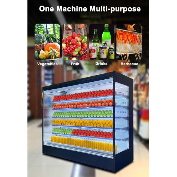 Larg Right Angle R22a Deep Display Freezer Multideck Open Chiller