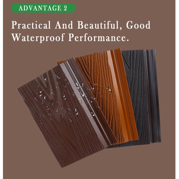 Hotel Durable Bamboo Fiber Covering Decoration For Ponds And Gardens Wpc Wall Panel