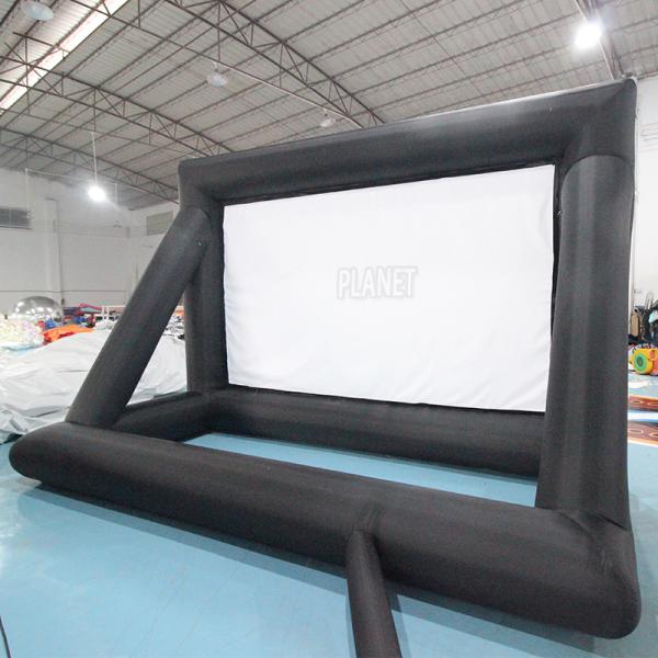 Custom Outdoor Inflatable Movie Screen Inflatable Cinema Projector Screen For Theater Advertising
