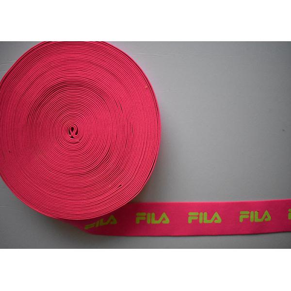 Spandex / Polyester Eco - Friendly jacquard elastic band , Jacquard elastic straps