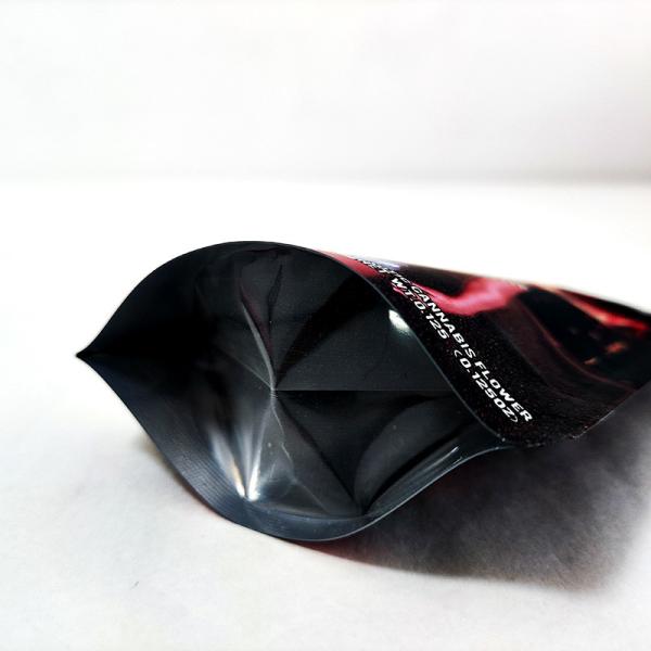 Colored Plastic 3.5g Resealable Mylar ziplockk Bags Custom Printed Dry Food Packaging Bags