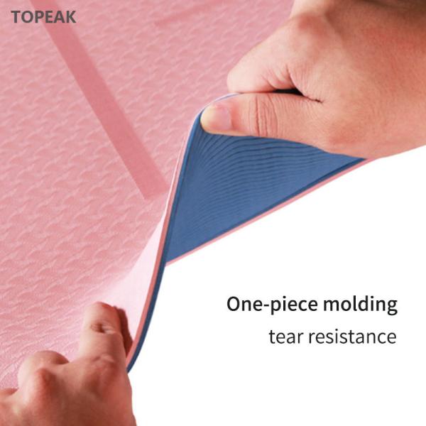 Multi Colour 100 TPE Yoga Mat 6mm 4mm 5mm Anti Slip Workout Mat
