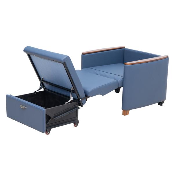 Multifunctional Hospital Sleeper Chair With Space-Saving Folding Design