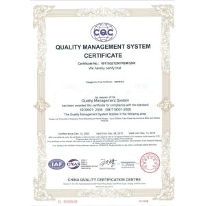 SHENZHEN SIGEMA ABRASIVES CO.,LTD Certifications