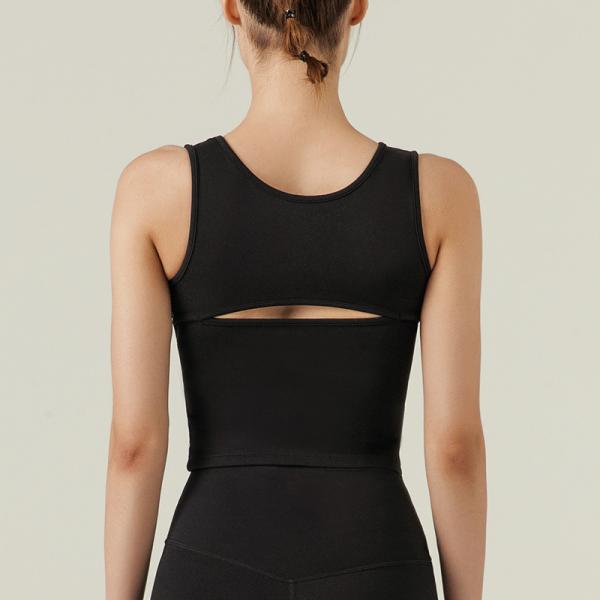 Hollow Out Fitness Yoga Vest Tops Ladies Shockproof Running Bra