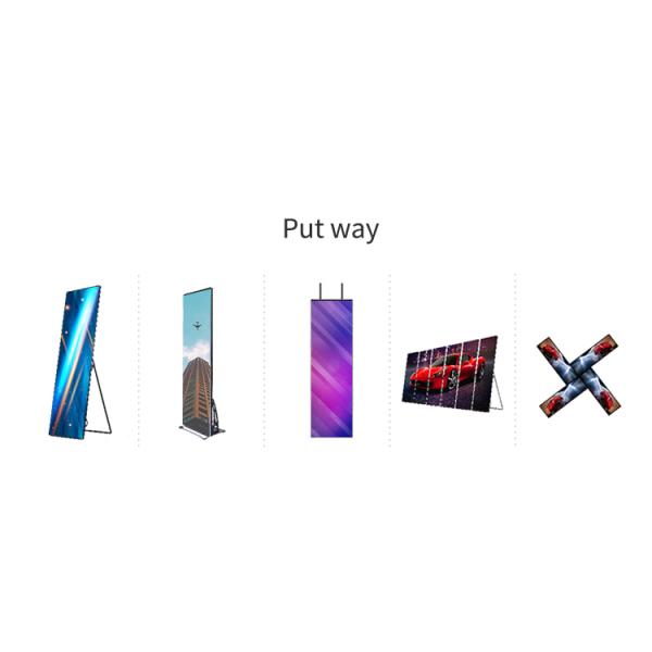 Portable Smart Advertising LED Poster Display HD Video Mirror LED Screen LED Display