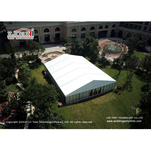 White PVC Roof Cover Outdoor Luxury Wedding Tents / Garden Party Marquee