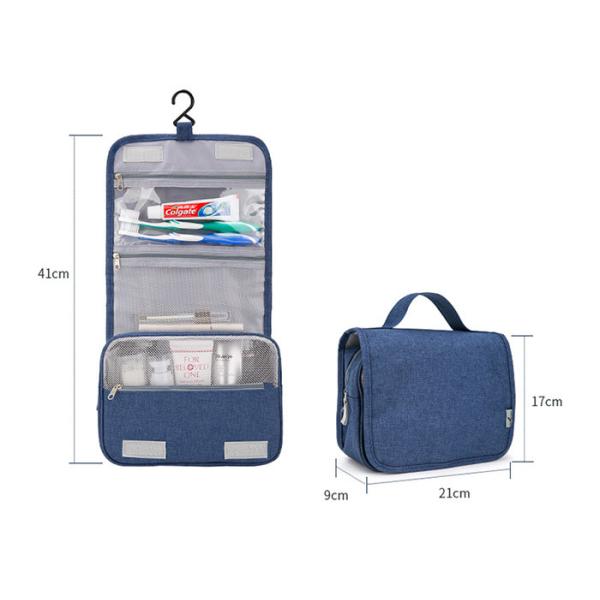 Mens Hanging Toiletry Bag , Hanging Travel Organizer For Washing Stuffs