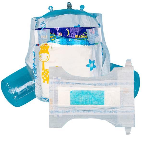 OEM Breathable Sumitomo SAP Baby Night Diapers With Green ADL