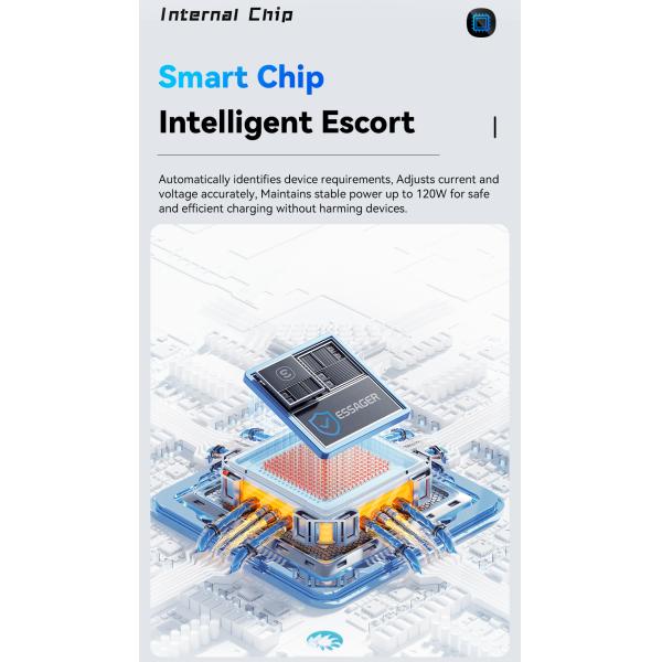 Xiaomi Redmi 120W Type C Charging Cable USB A To USB C ESSAGER ES-X47