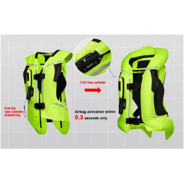 Textile Jacket Airbag Safety Propeller Motorcycle Dirt Bike Riding Airbag Vest