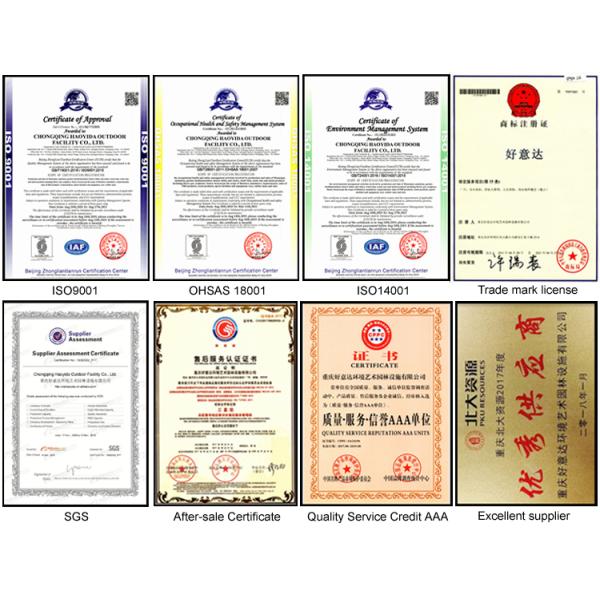 SGS Certificate Urban 35L Outdoor Wooden Trash Can