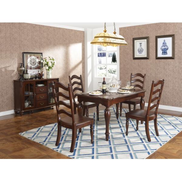 Rubber Wood Home Living room Leisure Amercian Furniture TV wall unit By Floor stand and Combine Cabinet with Hanger rack