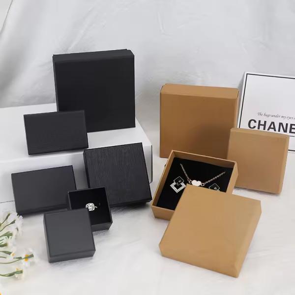Eco Friendly Custom Cardboard Jewelry Gift Boxes Portable With Foam Insert