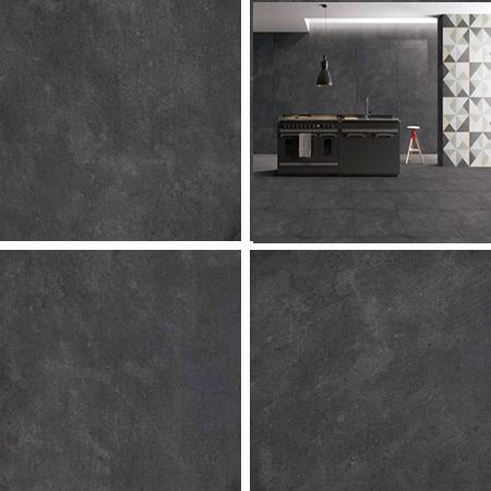 3D Inkjet Porcelain Kitchen Tile / Dark Porcelain Tile In Kitchen Anti Bacterial