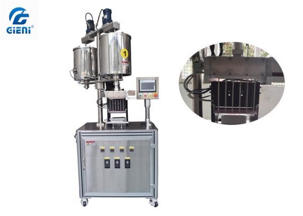 Quality 6 Cavities Pen Type Lipstick Filling Machine With Two 20L Material Tank for sale