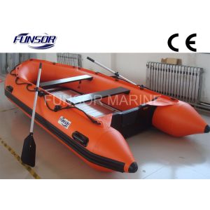 Cheap Marine Aluminum Floor Inflatable Rescue Boat Orange For 6 Person wholesale