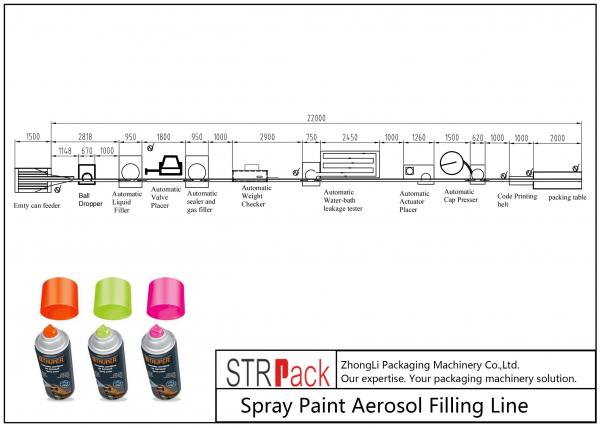 Quality Pneumatic Bottle Filling Line Spray Paint Aerosol Filling Line ISO9001 for sale