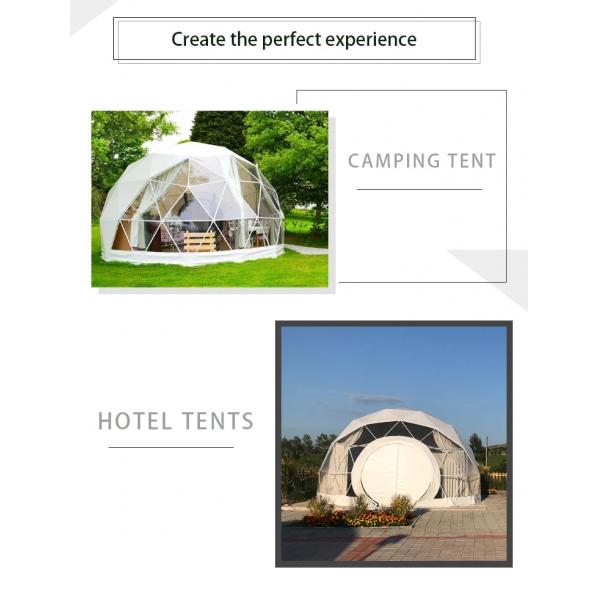 Outdoor Waterproof Inflatable Dome Tent Hotel Modular Tent With Bathroom