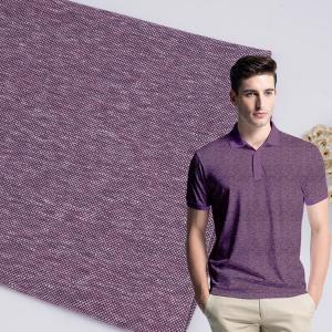 Cheap Durable 190gsm Double Pique Fabric , Smooth Solid Cotton Knit Fabric wholesale