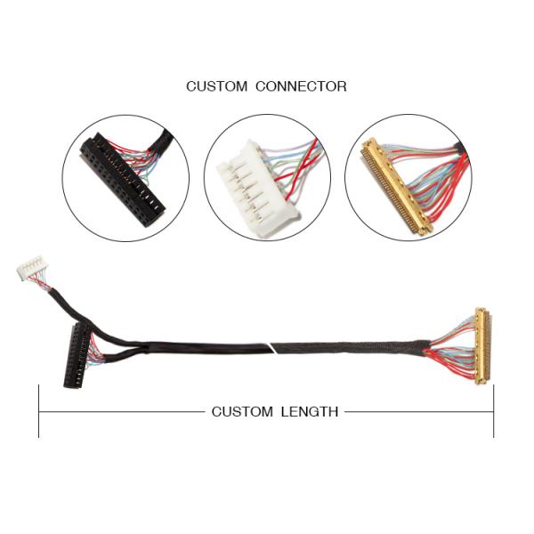 150MM edp Lvds Cable , ST PHR-6 TO 20454-040T 10.1" board