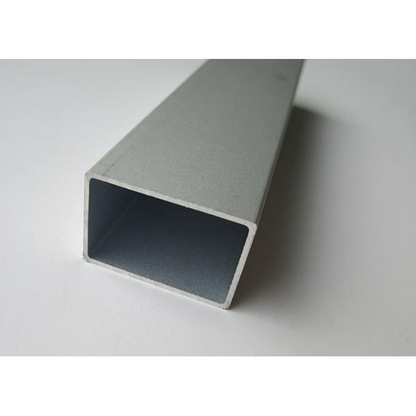 Premium Aluminum Square Tubing Profiles , Aluminium Frame Profile Silver Anodizing