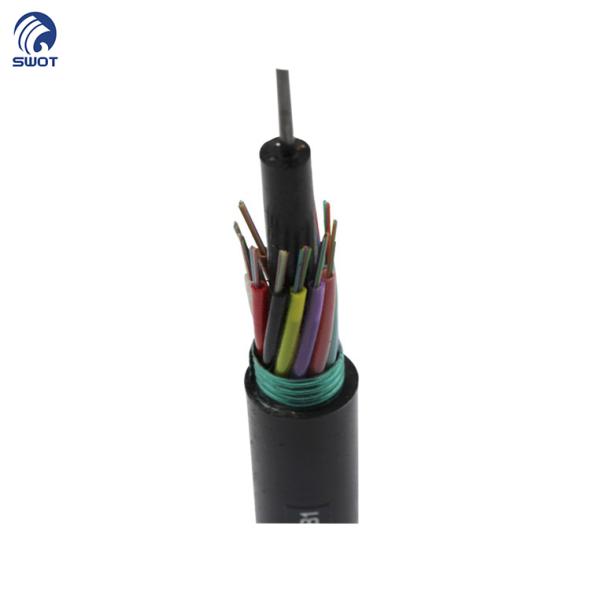 96 Core G652D Fiber Optic Cable Cord With PE Sheath Steel Wire GYTS