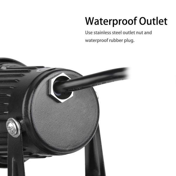 Adjustable Outdoor Lawn Lights 5w , Ground Spike Lights 50000h Working Lifetime