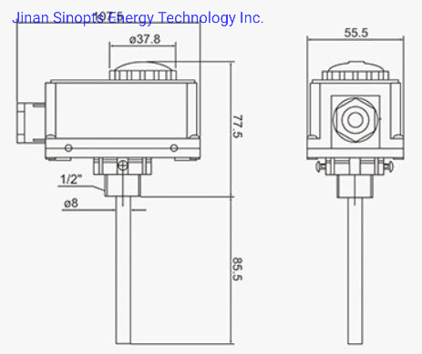 High Quality Boiler Heating Pipe Bimetal 0-90 Celsius Thermostatic Gas Valve