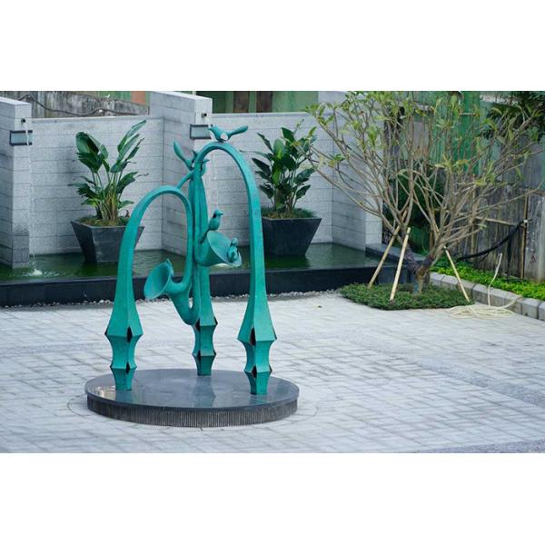 Orchestral Music Bronze Metal Decorative Garden Sculpture Handmade Customized