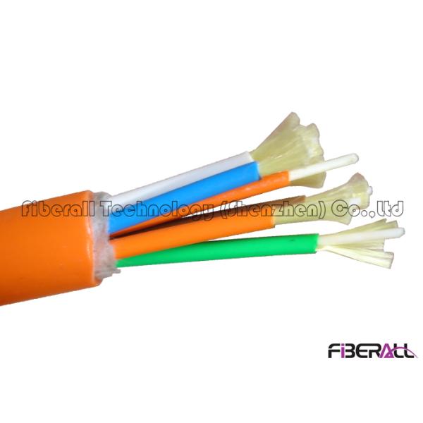 Distribution Indoor Fiber Optic Cable 96 Core Buffered Fiber With 8 Sub Units