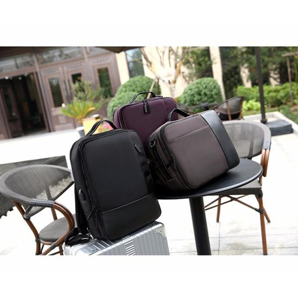 Custom wholesale travel mochilas crossbody USB laptop backpack unisex waterproof 15.6'' convertible backpack shoulder ba