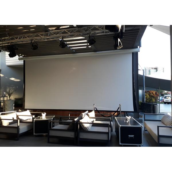 300 Inch Electric Projector Screen Tab Tensioned Motorized Projection Screen For Outdoor