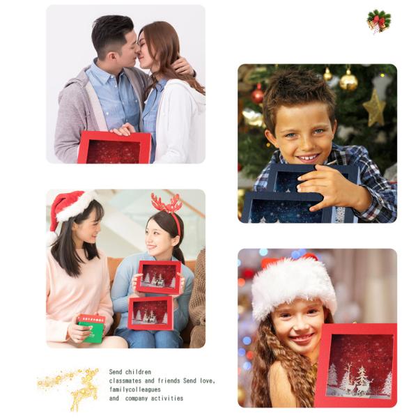 Luxury Cardboard Square Christmas Ornament Packaging Boxes Custom Logo Printing